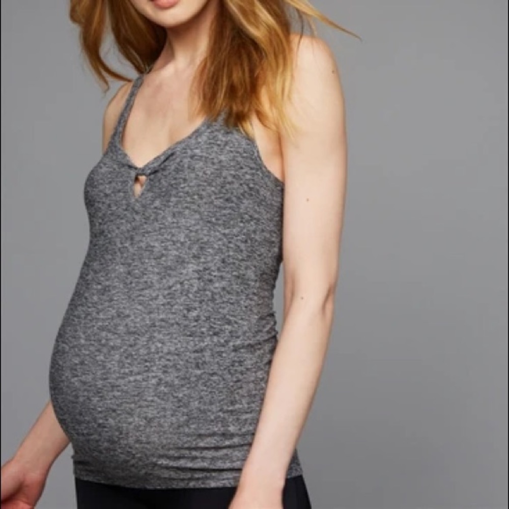 Beyond yoga beyond the bump maternity top small